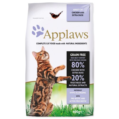Applaws Dry Cat Pui cu rață 400g