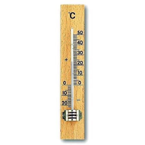 Termometru de cameră din lemn 15cm fag