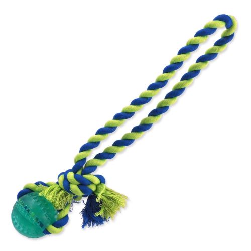 Jucărie DOG FANTASY DENTAL MINT MINT minge de aruncat cu frânghie verde 5 x 30 cm 1 bucată