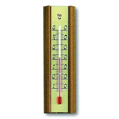 Termometru de cameră din lemn, metal 14cm