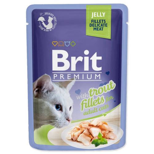 BRIT Premium Cat Fileuri delicate în jeleu cu păstrăv 85 g
