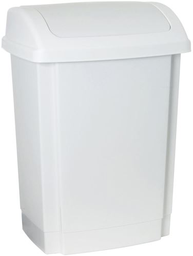 Coș de gunoi 25l, plastic, alb