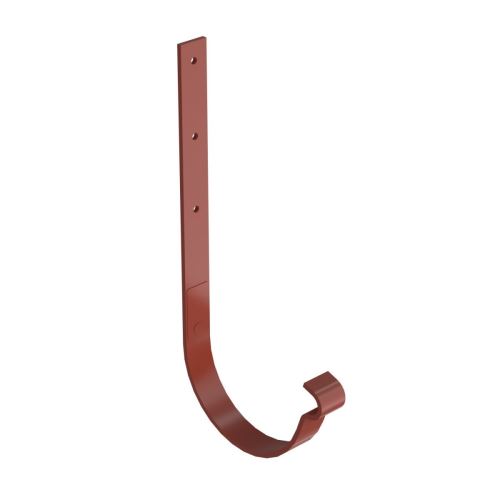 BRYZA Cârlig drept pentru jgheaburi galvanizat Ø 125 mm, roșu cărămidă RAL 8004