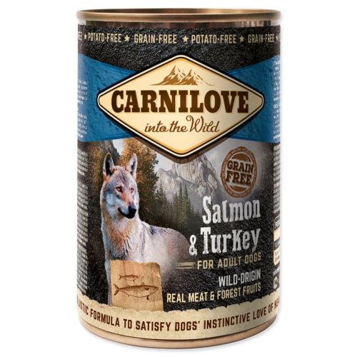 Conservă CARNILOVE Dog Wild Meat Salmon & Turkey 400 g