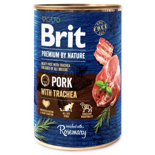 BRIT Premium by Nature Carne de porc cu trahee 400 g