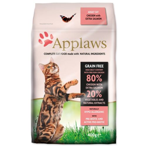 Applaws Dry Cat Pui și somon 400g