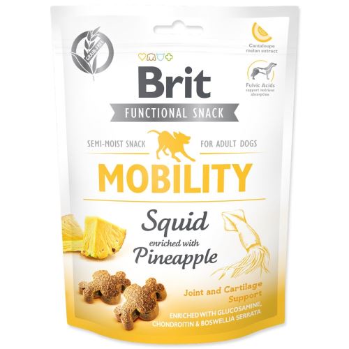 BRIT Care Dog Snack funcțional pentru câini Mobility Squid 150 g