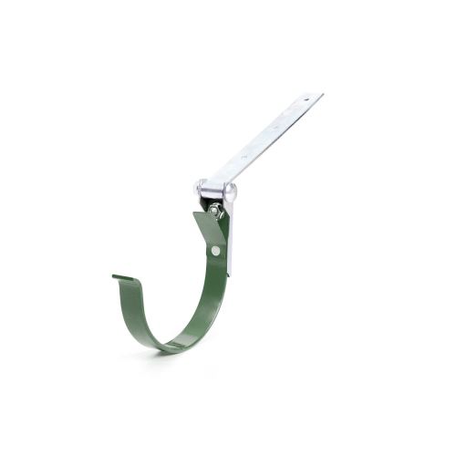 BRYZA Cârlig metalic pentru jgheaburi cu articulație Ø 125 mm, verde RAL 6020