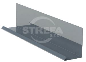 Bordură de perete pentru combinație cu banda de acoperire RŠ 200, aluminiu ceh, antracit RAL 7016