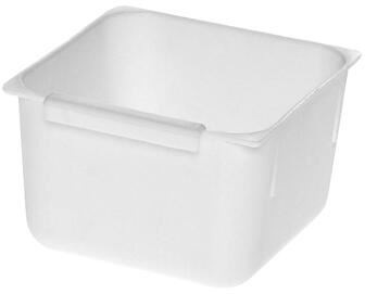 Organizator de sertare din plastic alb 7,5x8x5cm