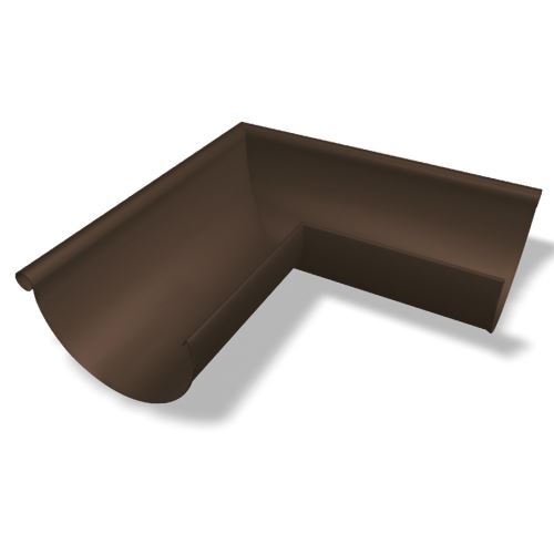 PREFA colț de jgheab pentru exterior 90° aluminiu Ø 150 mm, maro militar P10 RAL 7013