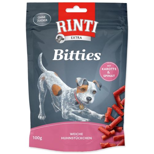 RINTI Extra Bitties pui + morcov + spanac 100 g