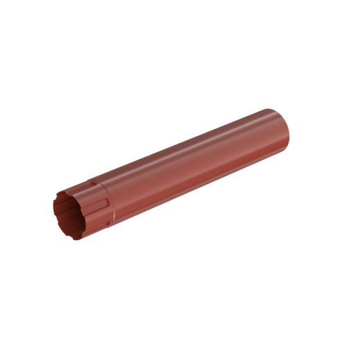 BRYZA Gura de scurgere galvanizată Ø 100 mm, lungime 1M, roșu cărămiziu RAL 8004