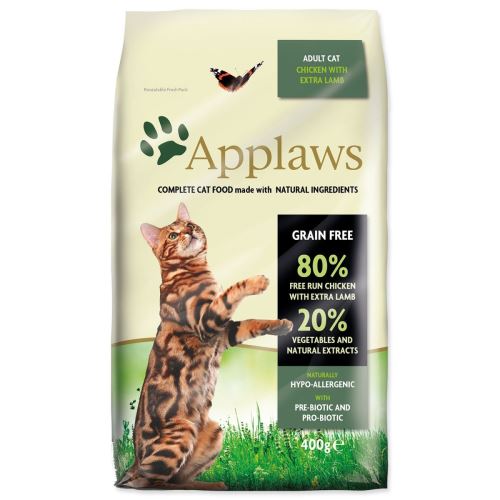 Applaws Dry Cat Pui cu miel 400g
