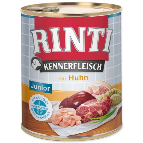 Conserve de conserve RINTI Kennerfleisch Junior pui 800 g