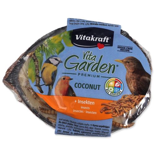 VITAKRAFT Vita Garden 1/2 nucă de cocos umplută cu viermi de făină 1 bucată