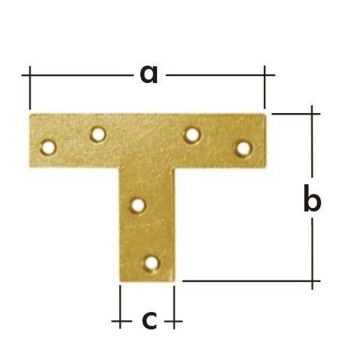 Cuplaj tip "T" KT 1, 70x50x16 tablă zincată / pachet 1 buc.