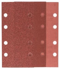 BOSCH Hârtie abrazivă 93x185,3xG60/4xG120/3xG180,8 găuri (10 buc) 2609256A86