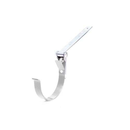 BRYZA Cârlig metalic pentru jgheaburi cu articulație Ø 125 mm, alb RAL 9010