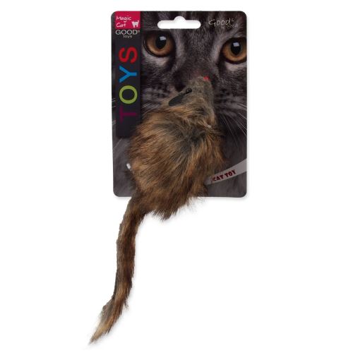 Jucărie MAGIC CAT pluș șoarece de pluș Gigant cu iarbă de pisică 21 cm 1 buc
