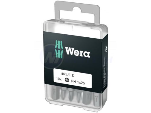 Bit PH1 - 25mm, WERA - 10 buc / blister / pachet 1 buc