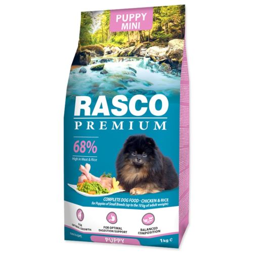 Rasco Premium Puppy Mini Pui cu orez 1kg