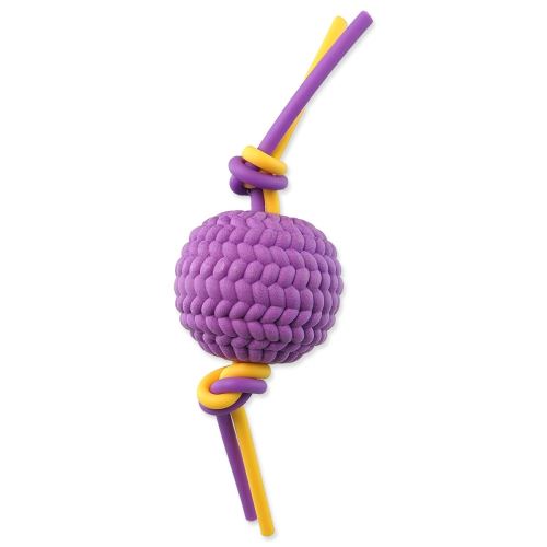 Jucărie DOG FANTASY DOG mingea + coarda flexibilă TPR spumă violet 22 cm