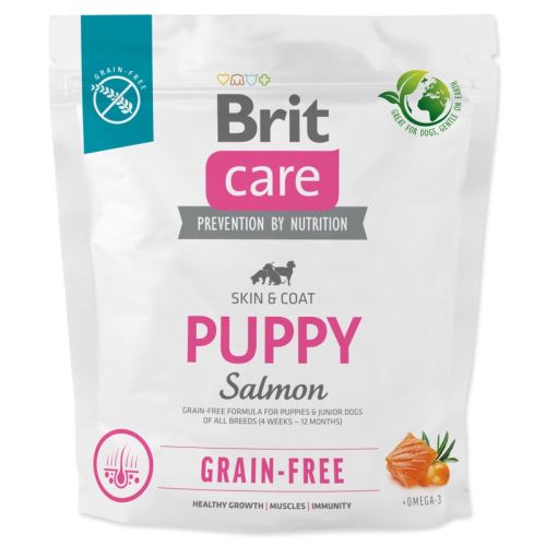Brit Care Dog fără cereale pentru căței Somon 1kg