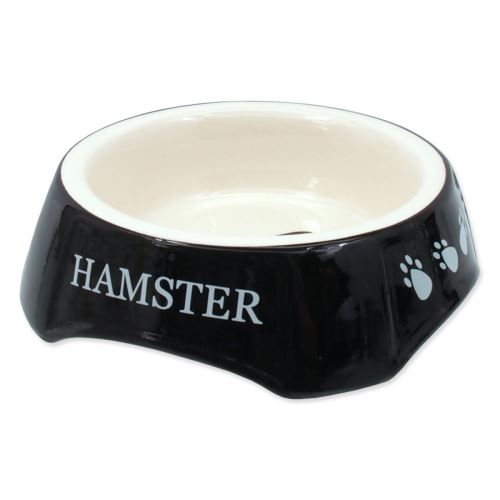 Castron SMALL ANIMALS print Hamster negru 13 cm 1 buc