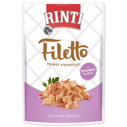 Capsulă RINTI Filetto Filetto de pui + șuncă în jeleu 100 g