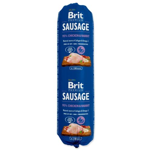 BRIT Premium Dog Sausage Pui & Iepure 800 g