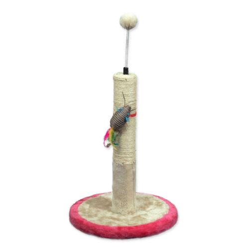 MAGIC CAT Stella Stella, stâlp de zgâriat cu jucărie bej-roz 45 cm 1 buc