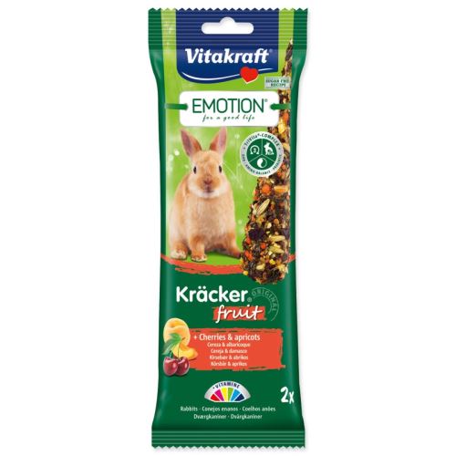 VITAKRAFT Emotion Kracker batoane de fructe pentru iepuri 112 g