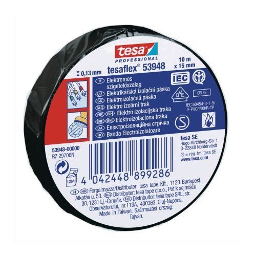 Bandă electrică TESA negru 15mmx10m