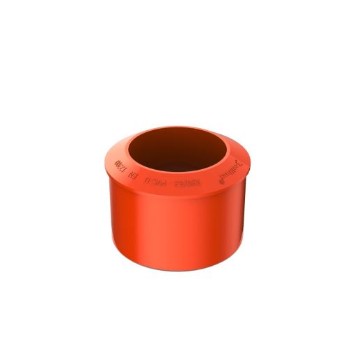 BRYZA Reductor de plastic pentru jgheaburi de scurgere Ø 90/63 mm, roșu cărămidă RAL 8004