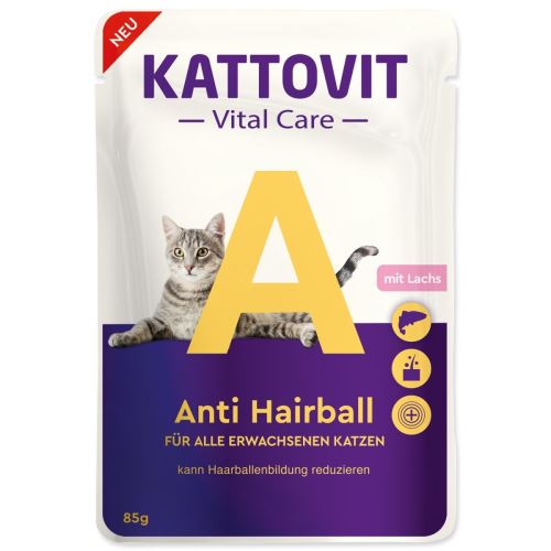Capsulă KATTOVIT Vital Care Anti Hairball 85 g