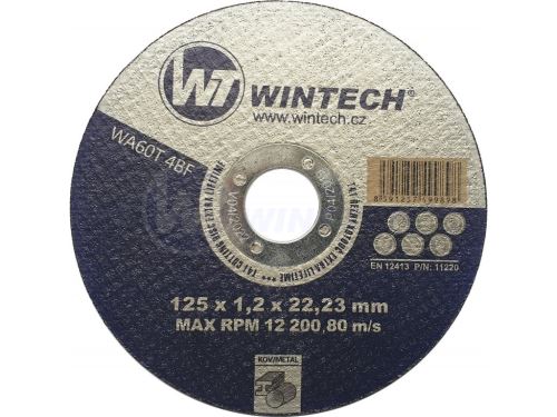 Disc de tăiere WT WINTECH® Extra 125x1,2x22,2 pentru metal / pachet 1 buc.