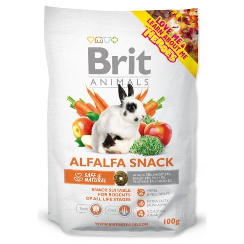 Snack BRIT Animals Alfalfa pentru rozătoare 100 g