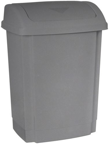Coș de gunoi 15l, plastic gri