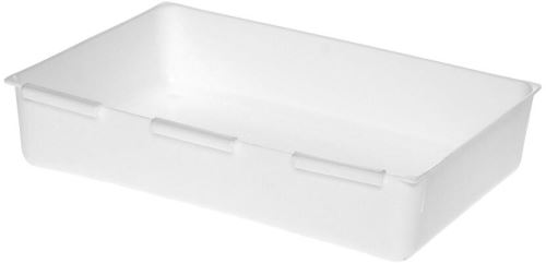 Organizator de sertare din plastic alb 22,5x15,5x5cm