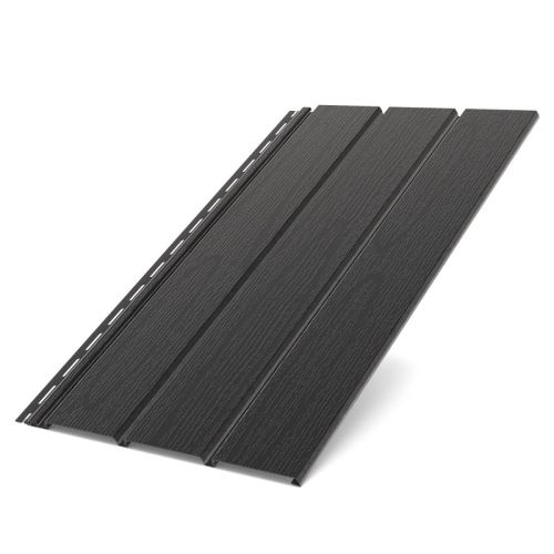 BRYZA placă de acoperiș din plastic solid, lungime 3M, lățime 305 mm, negru RAL 9005