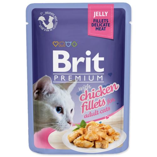 BRIT Premium Cat Fileuri delicate în jeleu cu pui 85 g