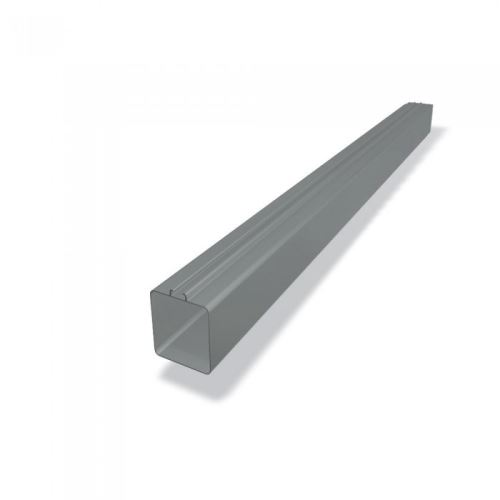 PREFA Pârghie pătrată din aluminiu 100 x 100 mm, lungime 0,6M, gri deschis P10 RAL 7005