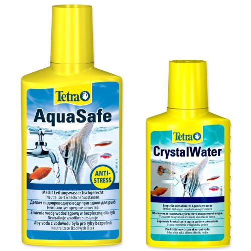Tetra Aqua Safe 250ml + Tetra Crystal Water 100ml gratis