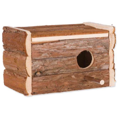 Cutie de cuib din lemn cu scoarță 21 x 13 x 12 cm