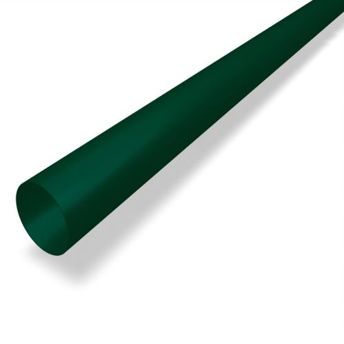 PREFA Gură de scurgere din aluminiu Ø 100 mm, lungime 3M, verde mușchi RAL 6005