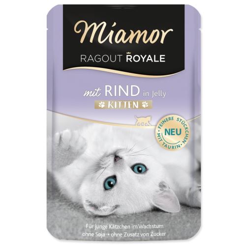 MIAMOR Ragout Royale Kitten carne de vită în jeleu 100 g