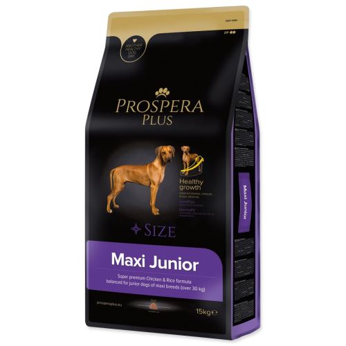 Hrană Prospera Plus Maxi Junior pui cu orez 15kg