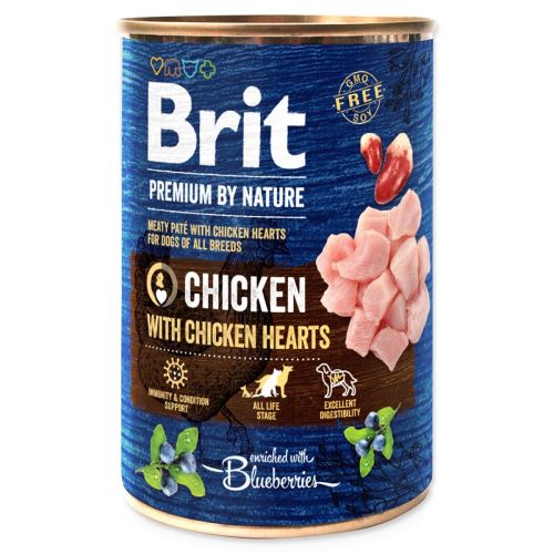 BRIT Premium by Nature Pui cu inimi de pui 400 g