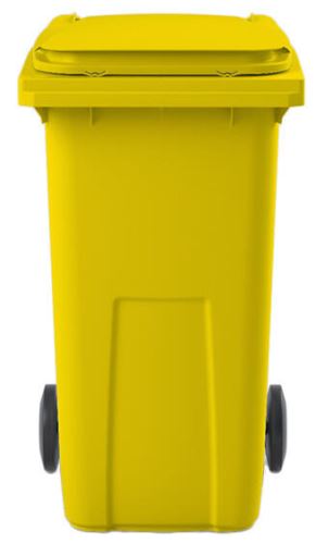 Coș de plastic 240l galben